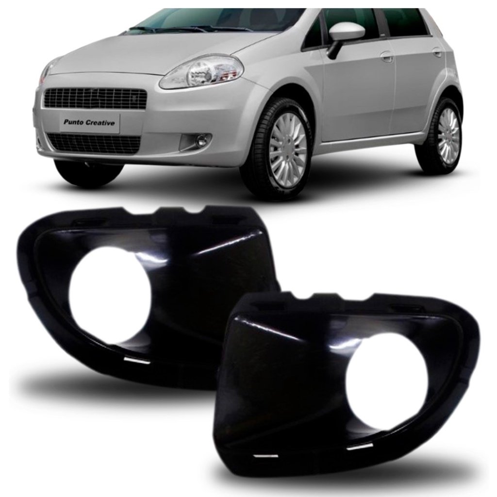 Moldura de Milha Punto 09-12: Preto e com Furo!