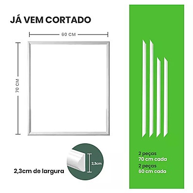 Moldura Decoração Bebê 60x70cm – Fácil Instalação