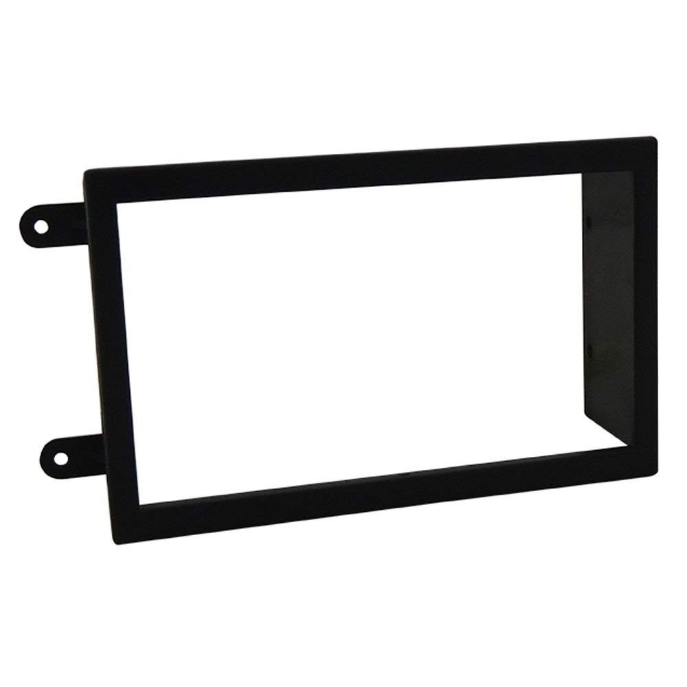 Moldura Fiamon 2 Din 7" para Onix, Cobalt, Spin e Prisma - Acabamento Preto Premium