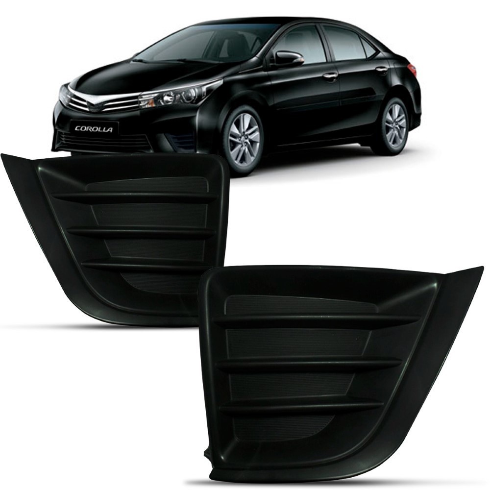 Moldura Farol Milha Corolla: Preto, Resistente e Perfeito!