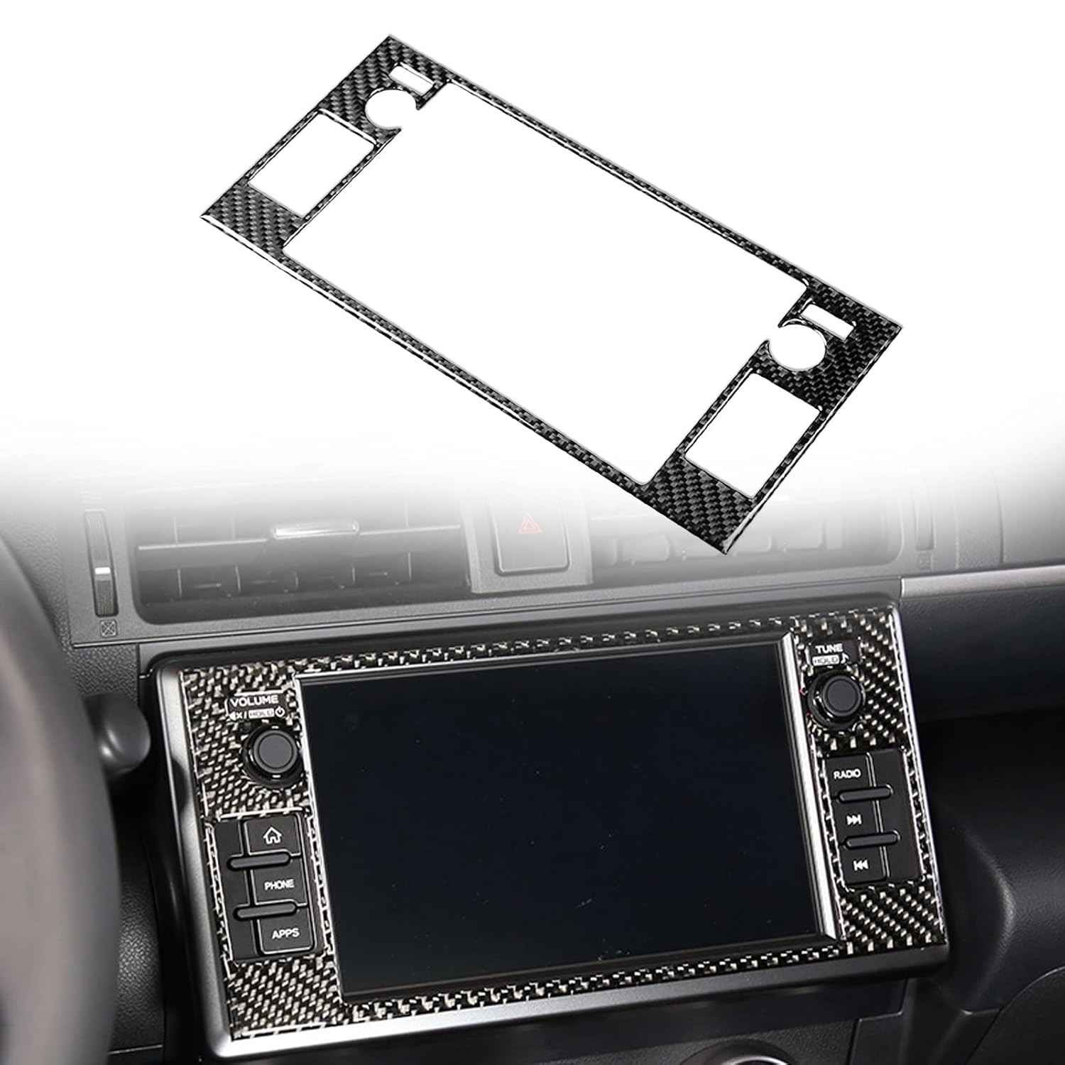 FINMOKAL Fibra de Carbono: Moldura Console Central para Subaru BRZ & Toyota GR86 (2022-2023) - Toque Premium e Proteção