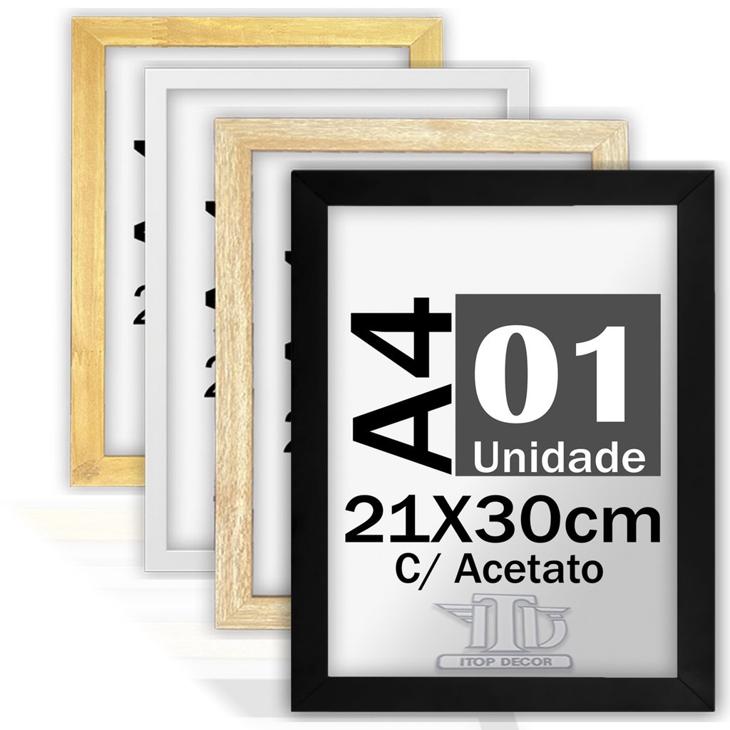 Moldura para Certificados A4 com Acetato 21x30cm: Elegância e Proteção para Seus Trabalhos
