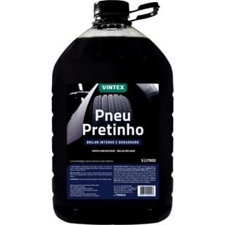 Pneu Pretinho Vintex 5L: Brilho Molhado Intenso e Proteção Duradoura para seu Carro