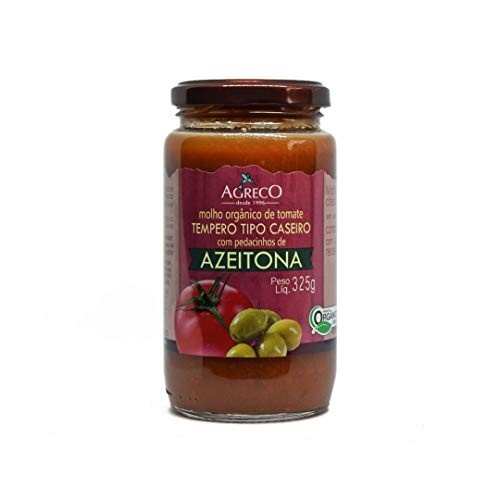 MOLHO DE TOMATE AZEITONAS ORG 325G AGRECO