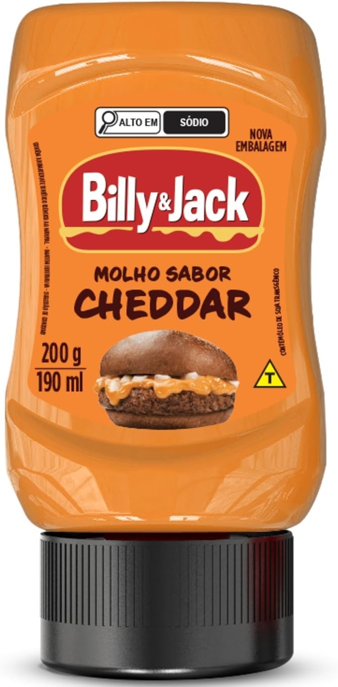 BILLY & JACK Molho Cheddar Billy & Jack 200 Gramas