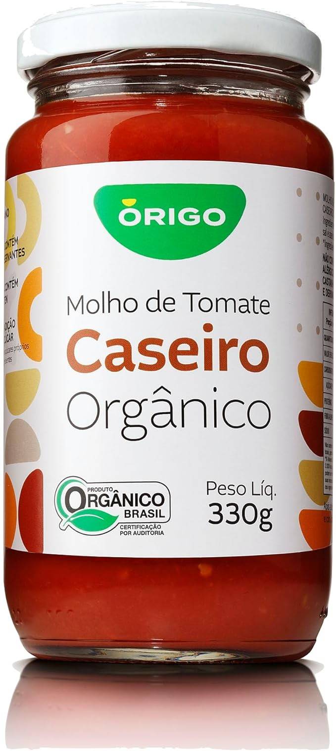 Molho de Tomate Caseiro Orgânico Origo 330g