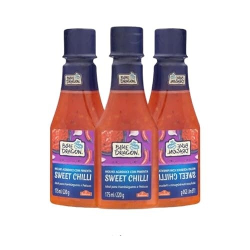 Kit C/ 3 Molho De Pimenta Sweet Chilli 220g Sakura