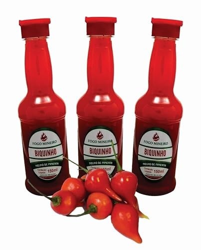 3 Molho de Pimenta Biquinho 150ml - Fogo Mineiro