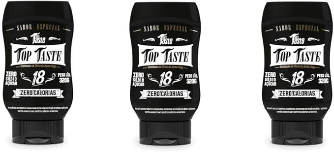 Kit 3 unidades Molho Top Taste Mrs Taste Zero Calorias