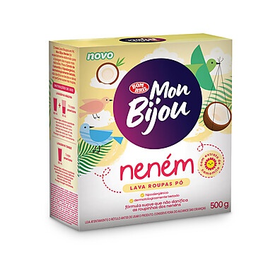 Mon Bijou Lava Roupas Neném: Cuidado Delicado 500g
