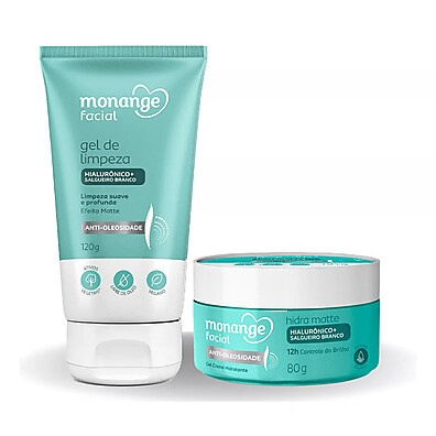 Monange Anti-Oleosidade: Pele Matte e Hidratada