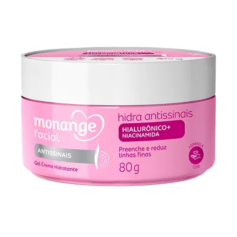 Monange Antissinais: Hidratação 48h + Redução de Linhas