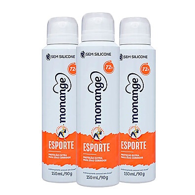 Monange Esporte: 72h de Proteção e Frescor!