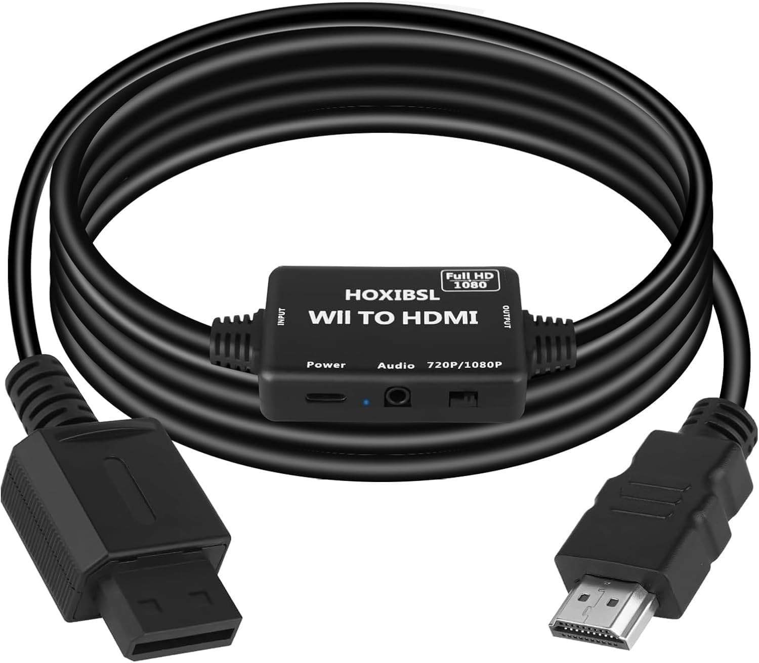 Adaptador Wii para HDMI: Imagem HD 1080p e Áudio 3.5mm | Jogue no seu Monitor Moderno!