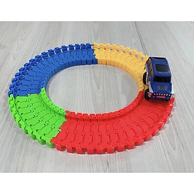 Pista de Carrinho com Loop e Trilhos Montáveis