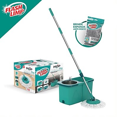 Mop Giratório 360°: Limpeza Fácil e Rápida!