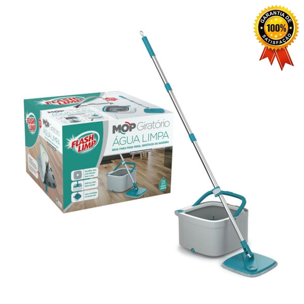Mop Giratório Flashlimp: Limpeza Impecável!