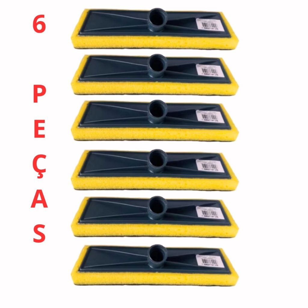 MOP Lava Piso 6 Peças: Limpeza Impecável!