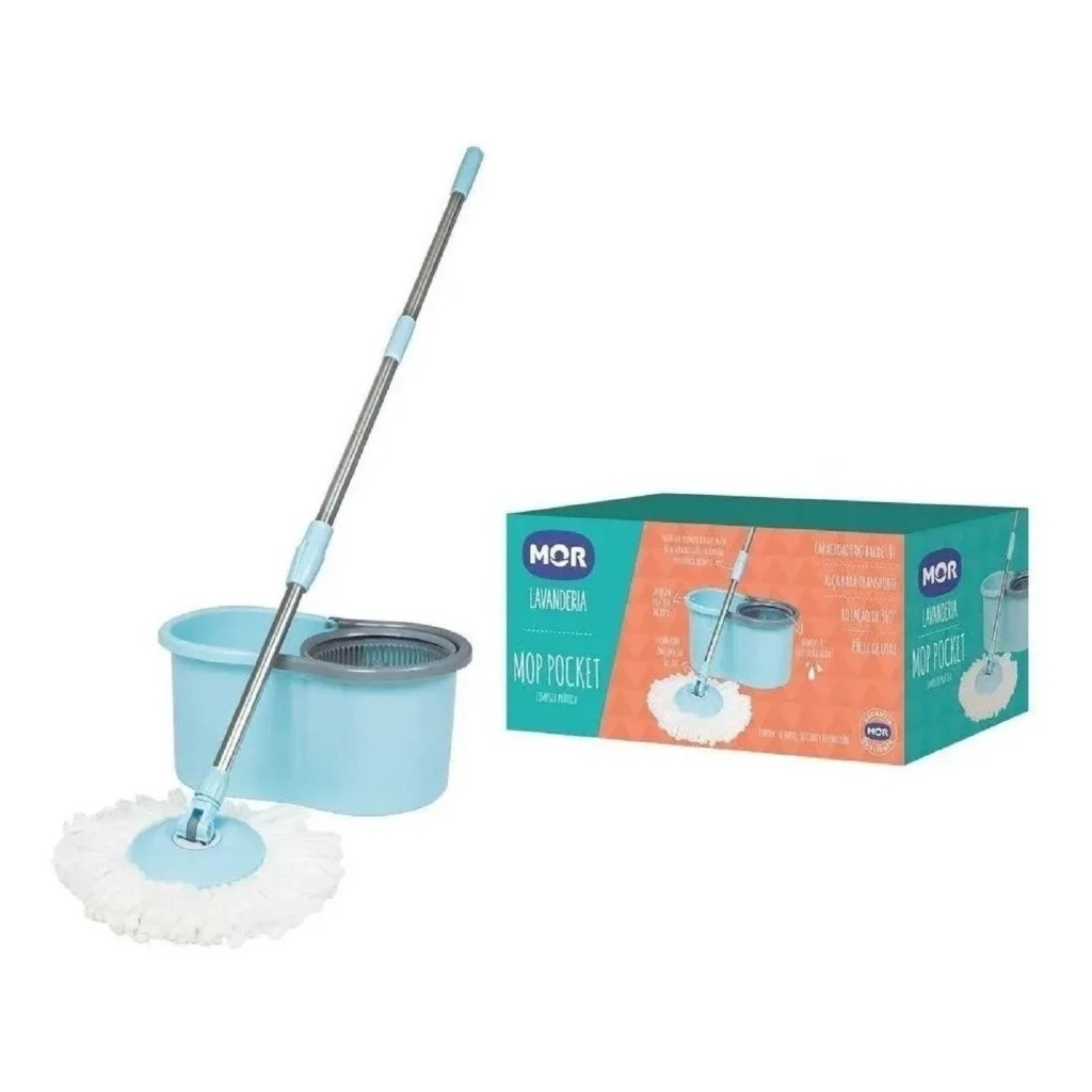 Mop Rotativo Mor: Limpeza Prática e Eficaz