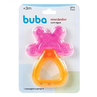 Mordedor Buba com Água e Chocalho – Alívio e Diversão para o Bebê