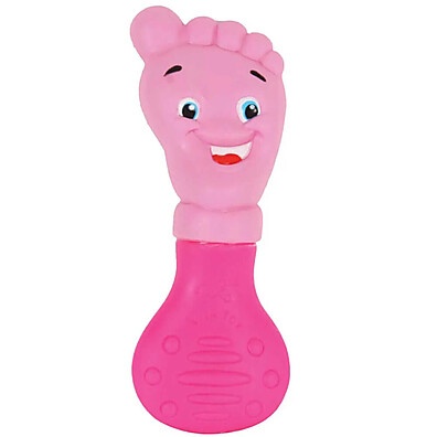 Mordedor Pezinho Rosa Vila Toy: Alívio Seguro para a Dentição