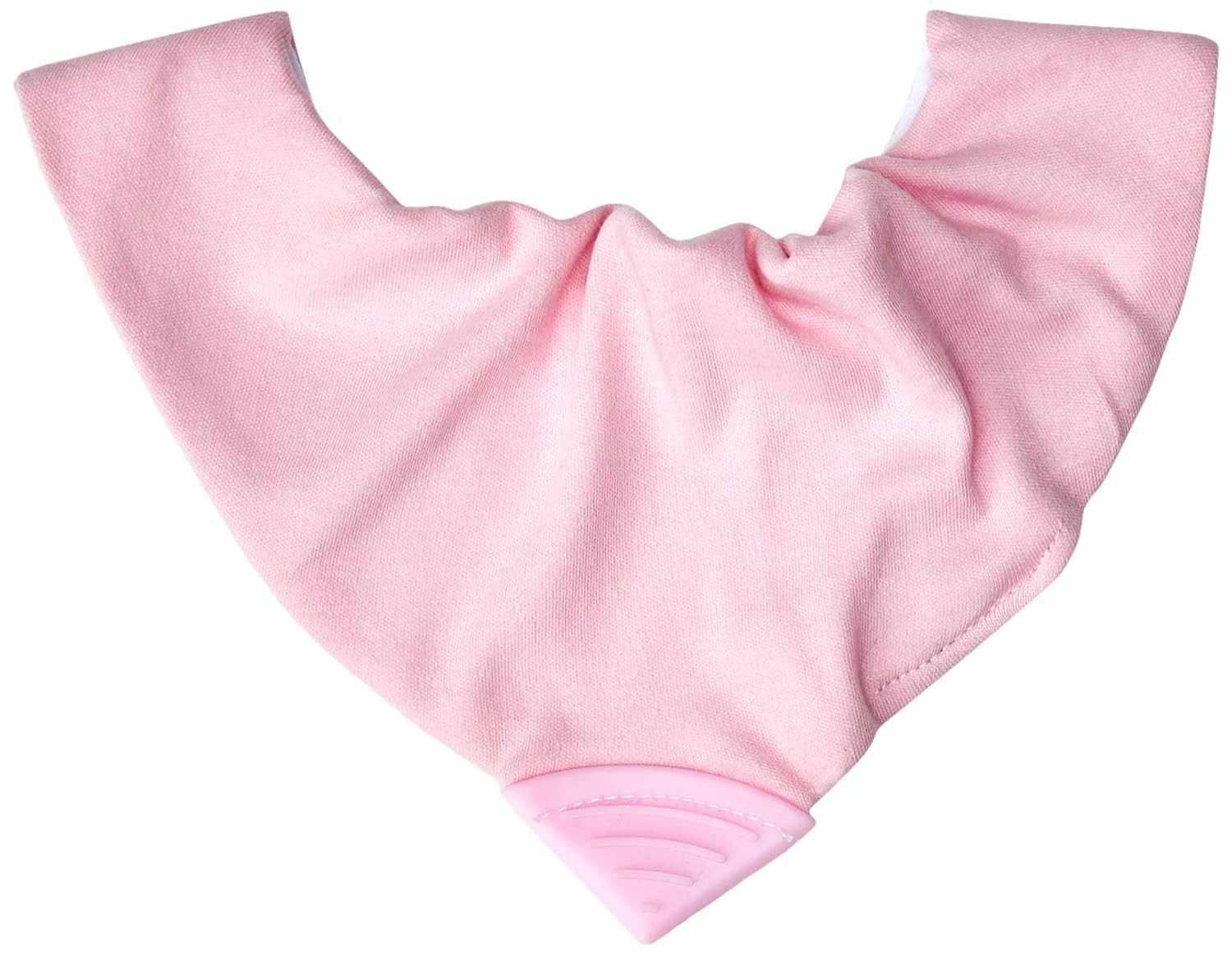 Babador Bandana Impermeável Rosa com Mordedor - Clingo