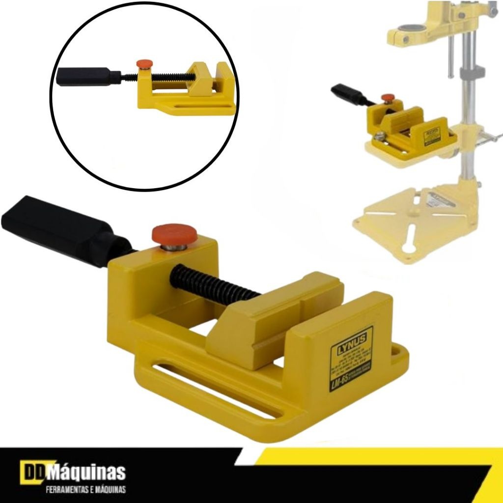 Morsa para Furadeira Lynus: Fixação Segura!