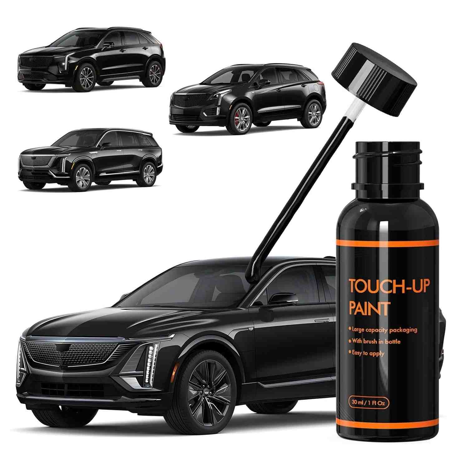 Tinta de Retoque para Carro Cadillac - Cor Preta Mosaico/Estelar GB8/WA384A