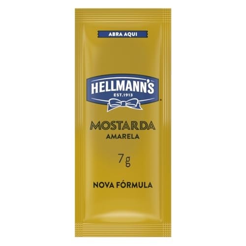 Hellmann's Mostarda 168 Unidades Sachê 7g