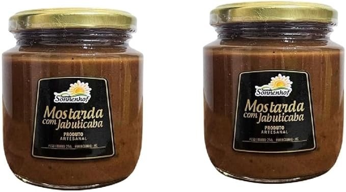Kit com 2 Potes de Molho de Mostarda com Jabuticaba 250g - Fazenda Sonnenhof