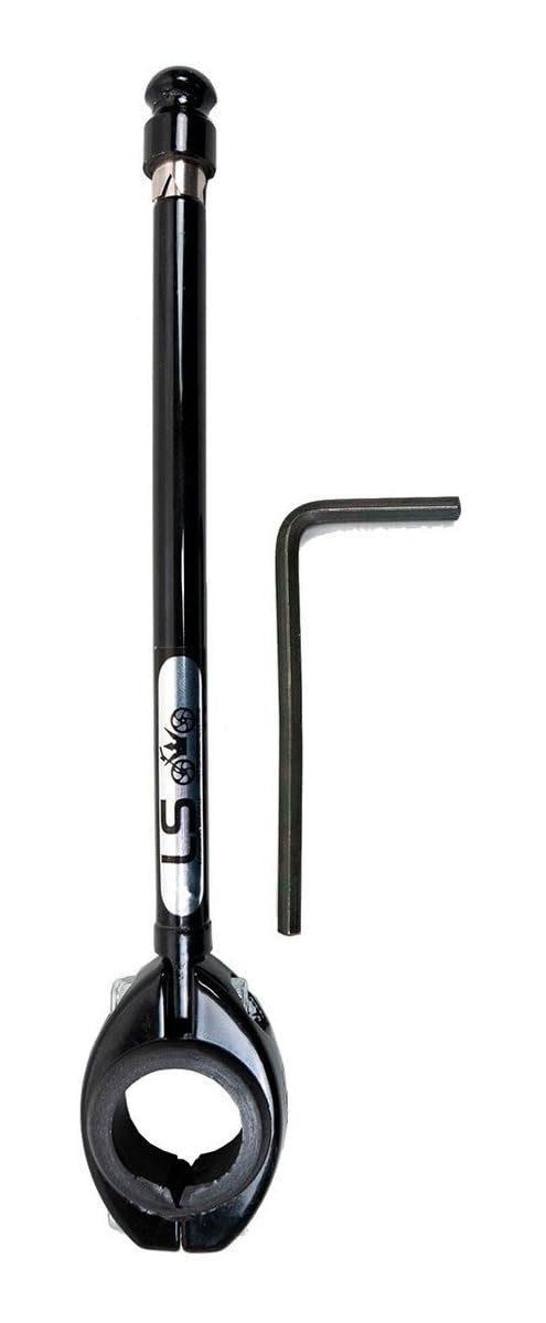 Antena Corta Pipa para Guidão de Moto 6 Estágios - Proteção Essencial Preta L1000PT LS