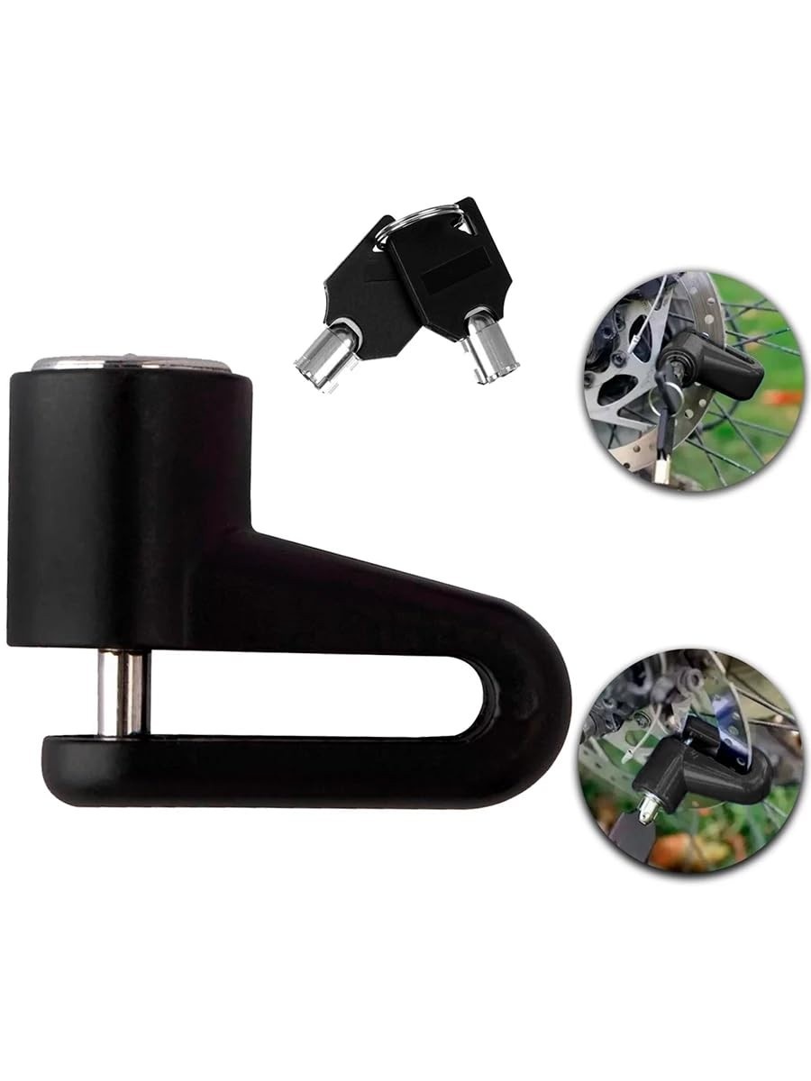 Cadeado Antifurto Trava de Disco para Moto e Bike - Segurança Máxima!