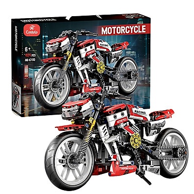 Moto de Blocos Montar Castela: 467 Peças!