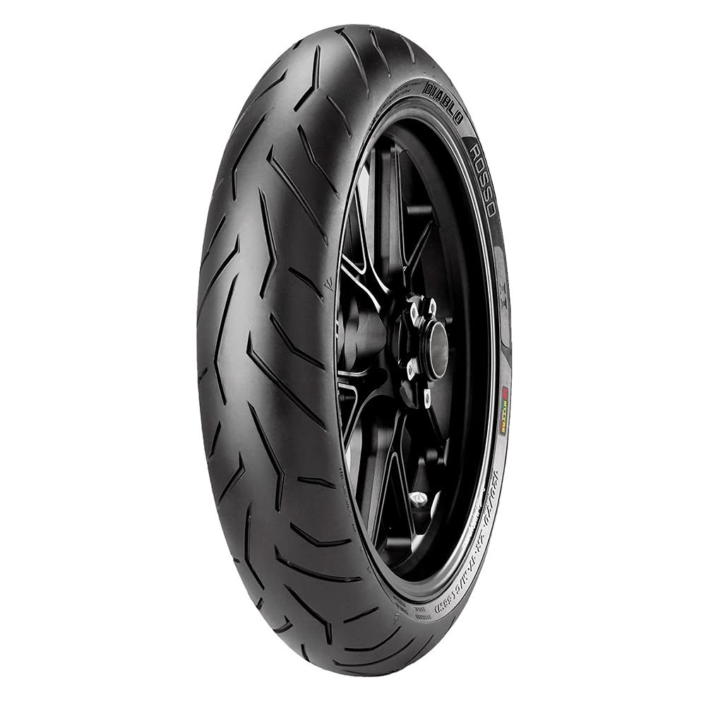 Pneu Moto Pirelli Diablo Rosso 2 Dianteiro 120/70ZR-17 (58W) - Performance Esportiva para Aprilia Caponord 1200 ABS