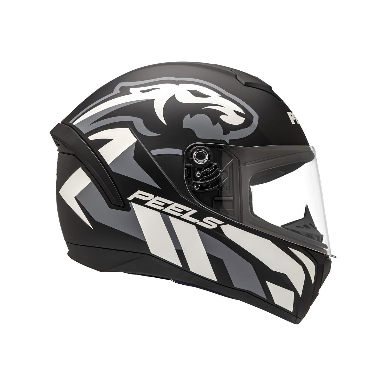 Capacete Peels Spike II Win Preto Fosco/Cinza: Segurança e Estilo para Sua Moto
