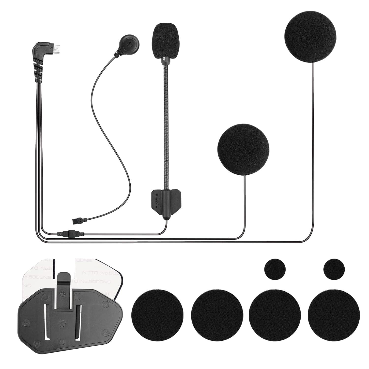 Kit Acessórios FreedConn R1 Plus: Microfone e Clipe para Intercomunicador de Moto
