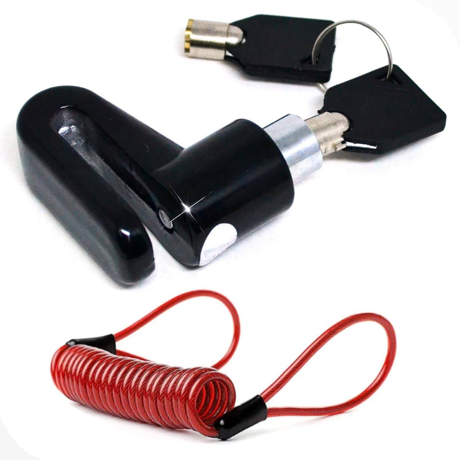 Trava Cadeado Antifurto para Moto: Segurança Máxima com Disco de Freio e Lembrete!