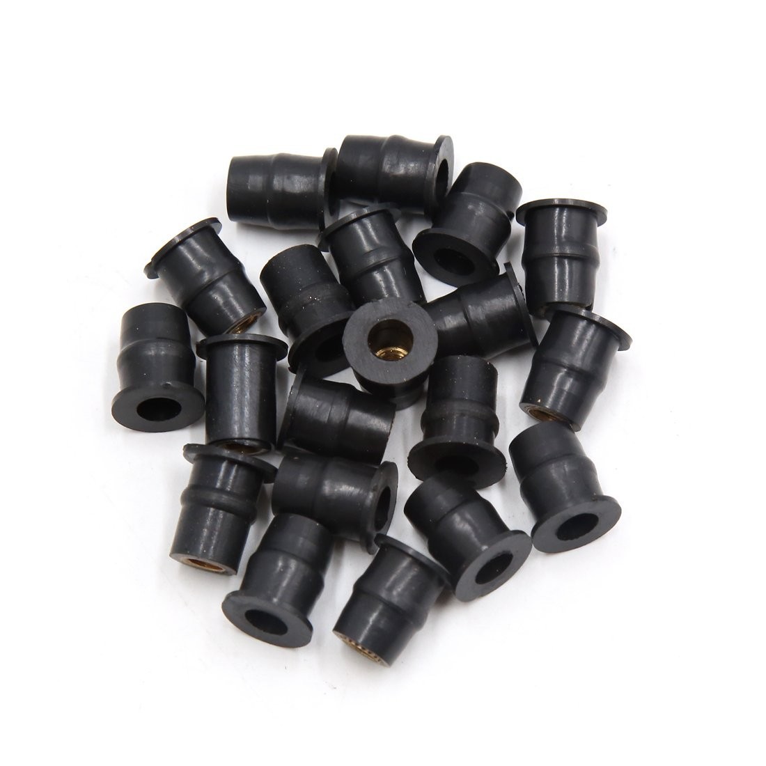Porcas de Borracha para Para-brisa de Moto: Kit com 20 Peças - Segurança e Durabilidade
