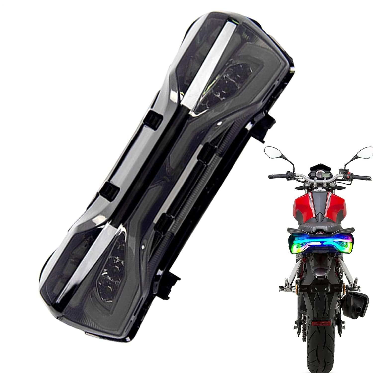 Luz Traseira LED Moto: Segurança Noturna com Estilo e Cores Vibrantes