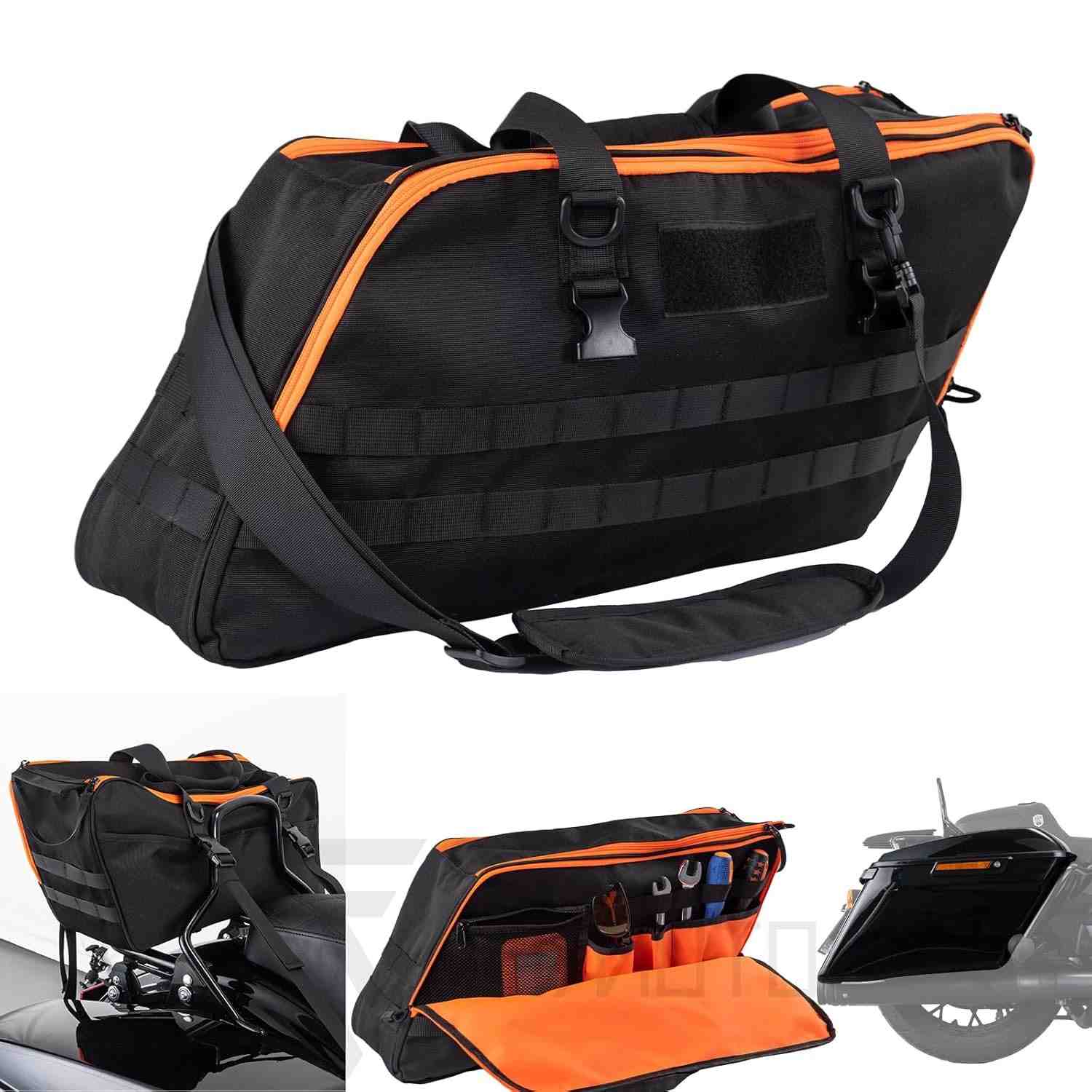 Organizador de Alforje Rígido para Moto - Maximize seu Espaço e Conforto em Viagens