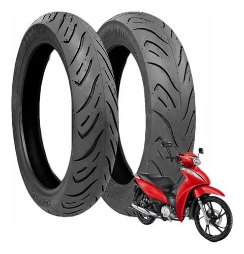 Kit Pneu Moto 2.75-17 + 110/80-14 Sport R Technic para Biz/Pop - Resistência e Performance