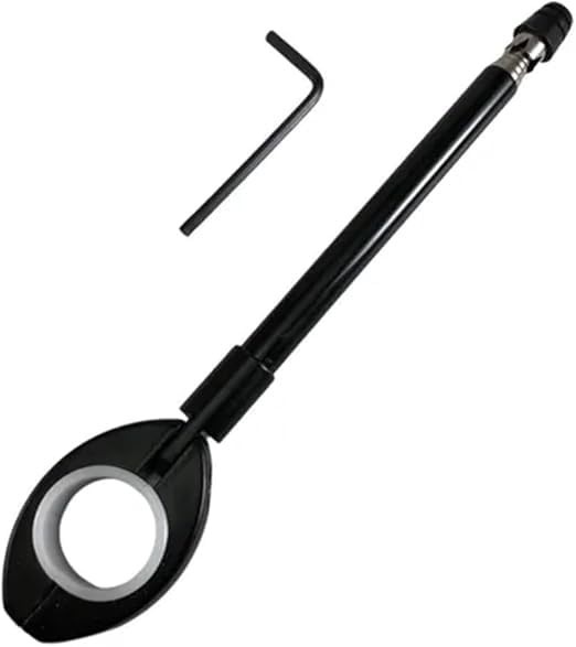 Antena Corta Linha de Pipa Retrátil Inox para Moto - Segurança Essencial