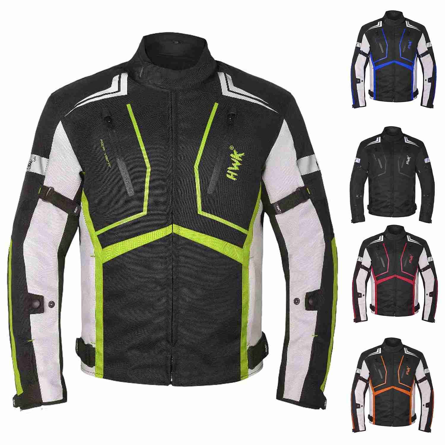 HWK Jaqueta de motocicleta para homens e mulheres escorpião com tecido Cordura para motociclismo Enduro Motocross