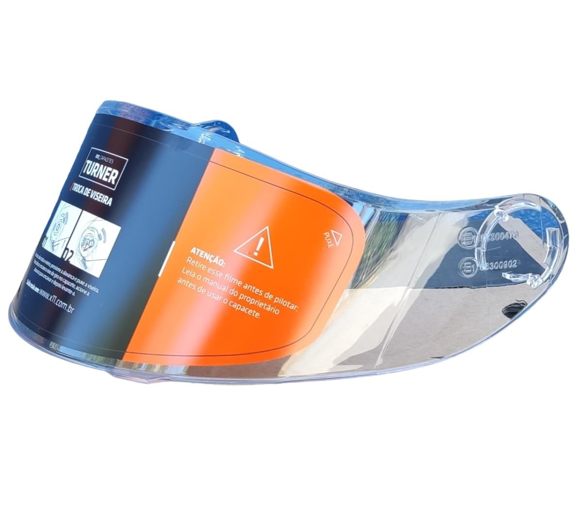 Viseira X11 Turner Articulada Cristal Original - Visão Clara e Segura para Motociclistas