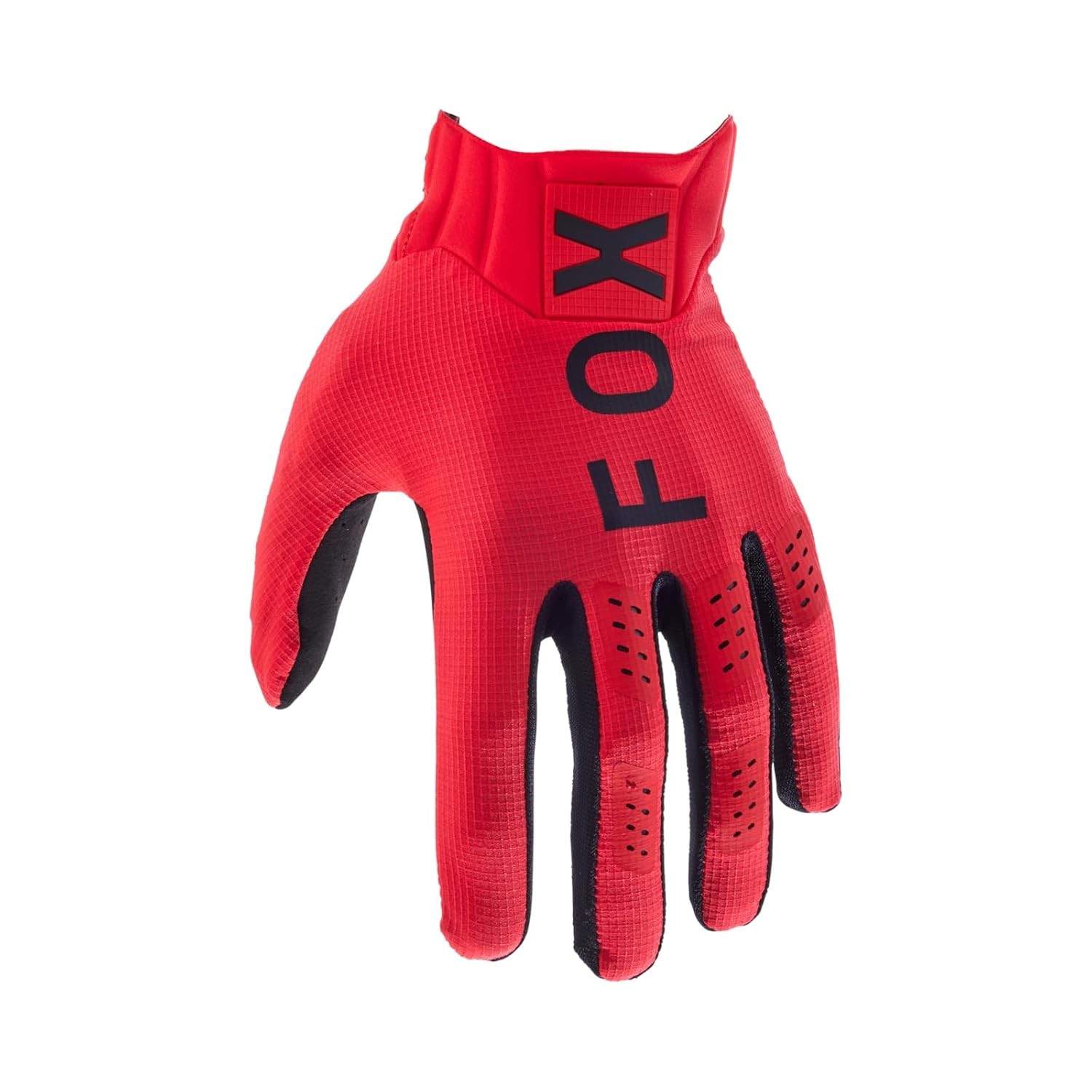 Luva Fox Racing Flexair Motocross Vermelho Fluorescente - Performance e Segurança GG