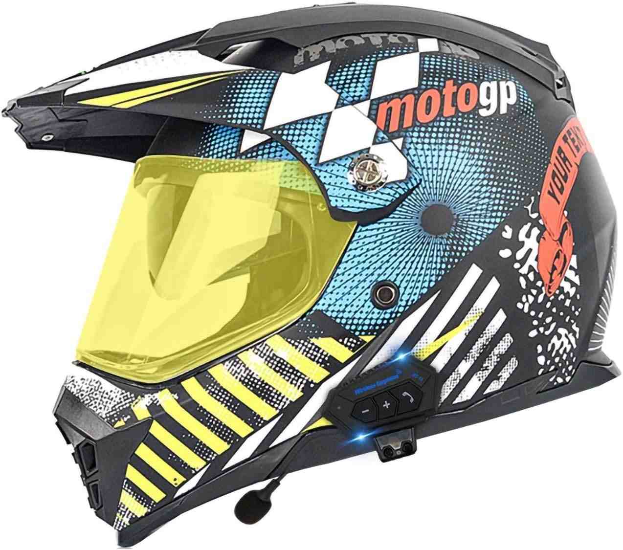Capacete Motocross Bluetooth Integrado: Segurança e Conectividade para sua Aventura!