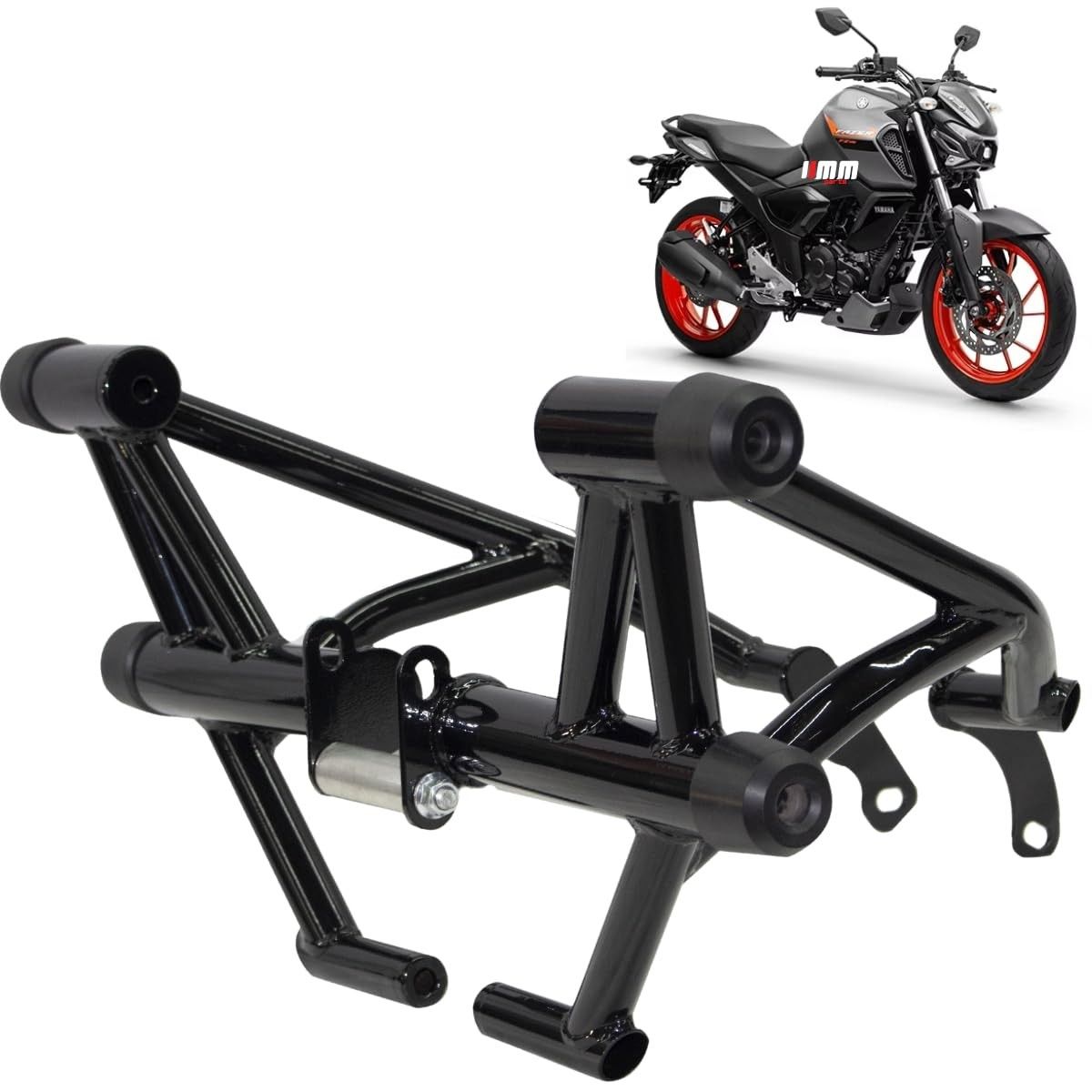 Protetor Stunt Race FZ-15 2025+ Slider Motor e Carenagem - Preto Brilho