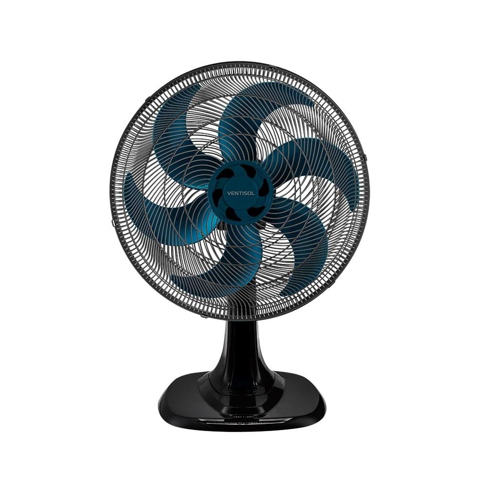 Ventisol Ventilador de Mesa 40cm com Motor Turbo e 6 Pás - Azul 220V
