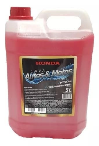 Shampoo Lava Autos e Motos Honda 5L: Limpeza Profissional e Proteção Genuína