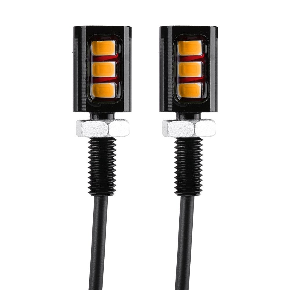 Luz de Placa LED Amarela Lyrlody 12V 3W Universal - Segurança e Estilo para Carros e Motos